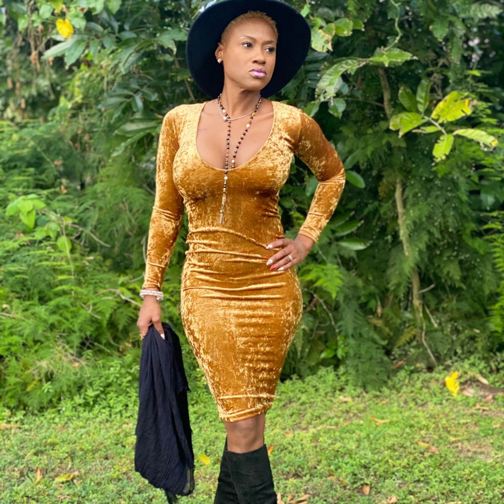 Golden Honey Dress-New